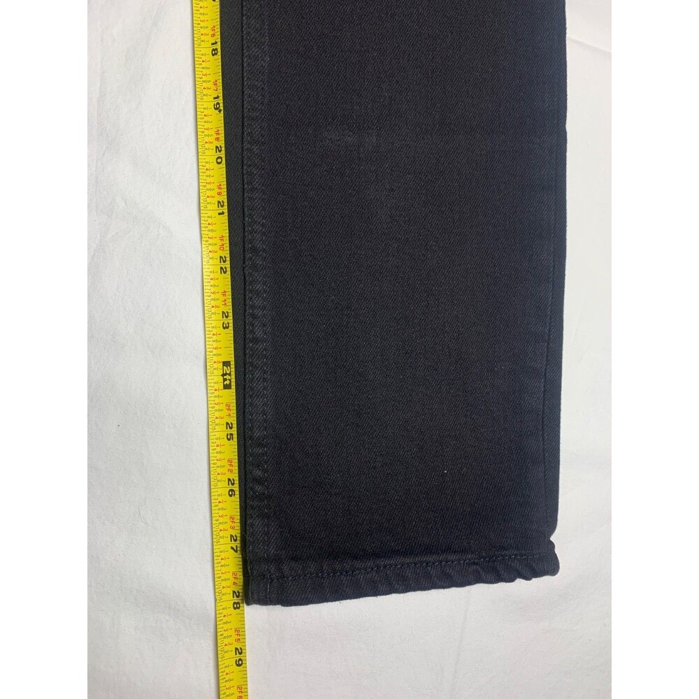 Free People We The Free Oracle Jeans 27 Black Low Rise Slim Straight Denim NWT - Picture 6 of 9